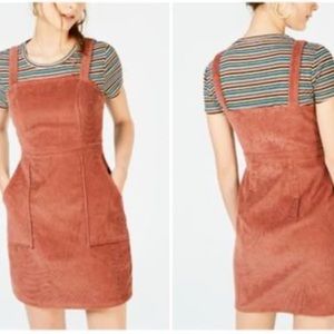 Common Stitch Corduroy Jumper Dress with Pockets Size M